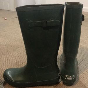 Hunter Green LL Bean Wellies
